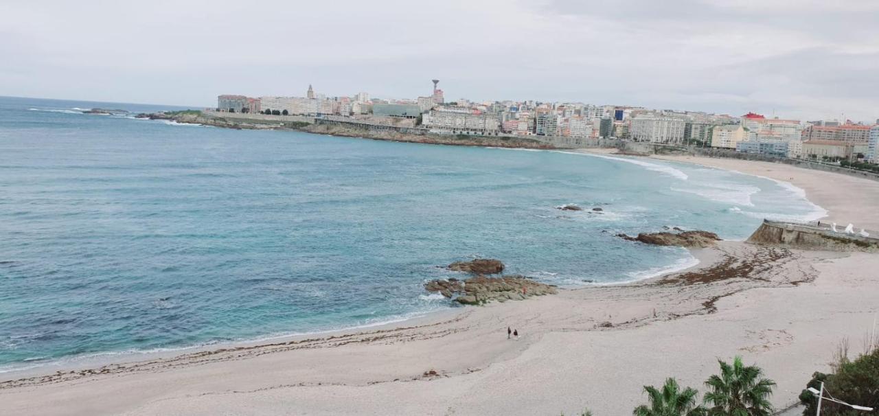 Vivienda Con Increibles Vistas A La Playa De Riazor Apartment โอโกรูญา ภายนอก รูปภาพ